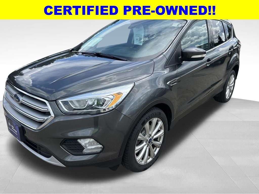 2017 Ford Escape Titanium in Magnetic — front three-quarter view