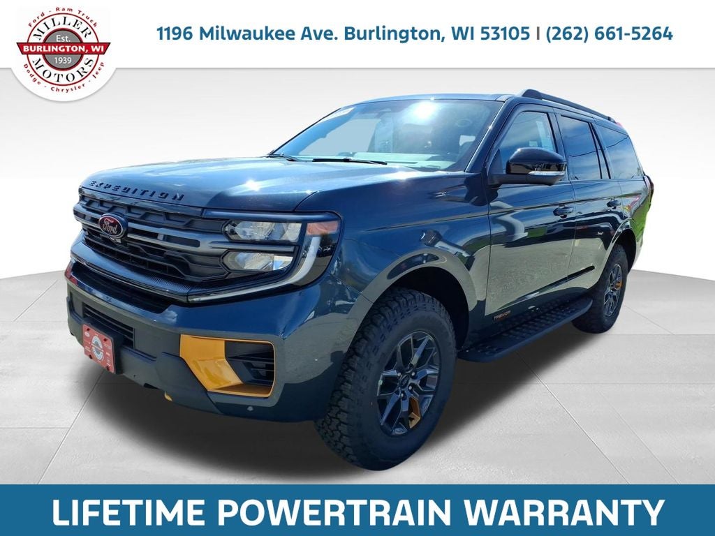 2026 Ford Expedition Tremor in Blue Metallic — front three-quarter view
