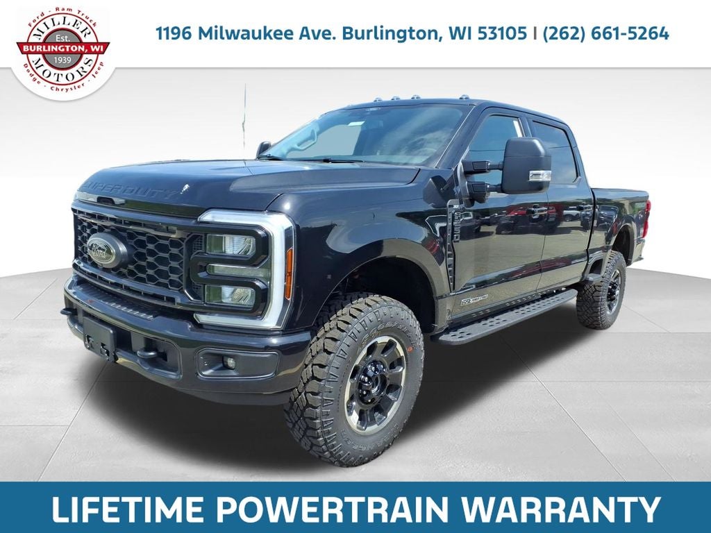2026 Ford F-250SD XLT in Black Metallic — front three-quarter view