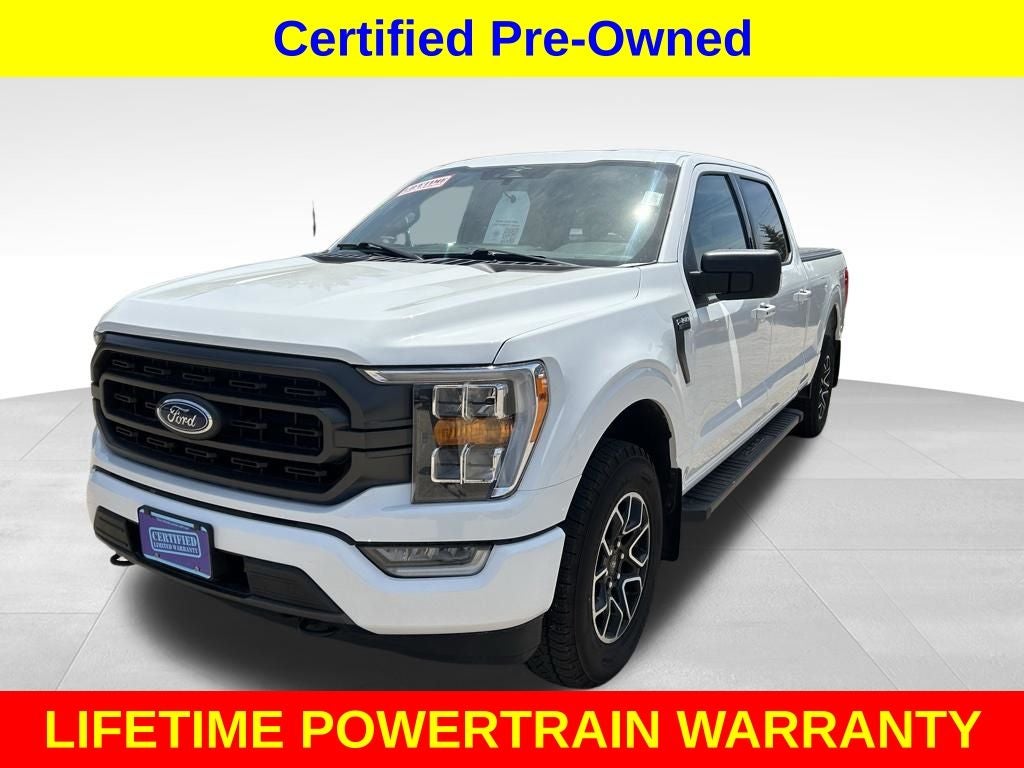 2023 Ford F-150 XLT in White — front three-quarter view