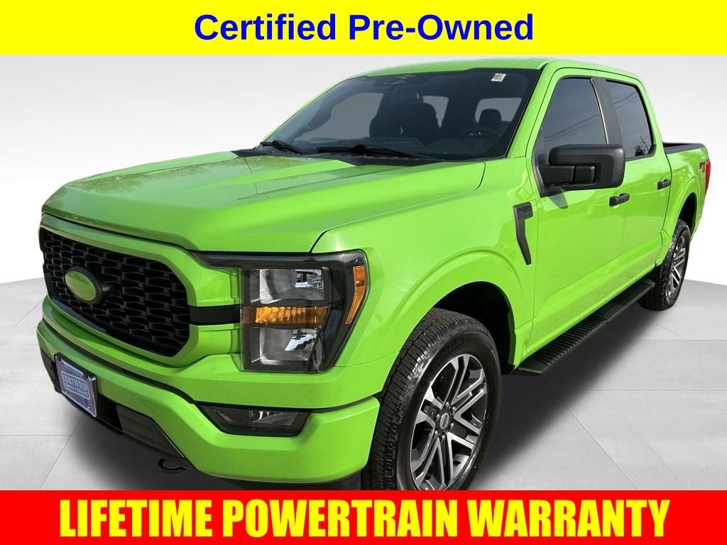 2023 Ford F-150 XL in Black Metallic — front three-quarter view