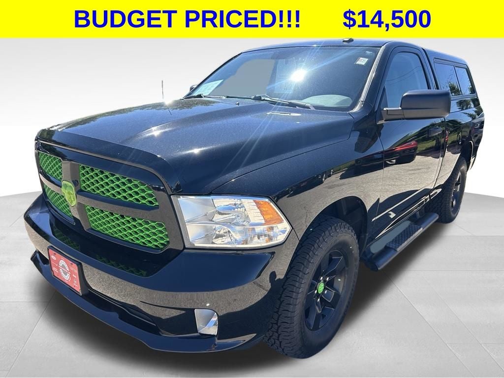 2015 RAM 1500 Express in Black Clearcoat — front three-quarter view