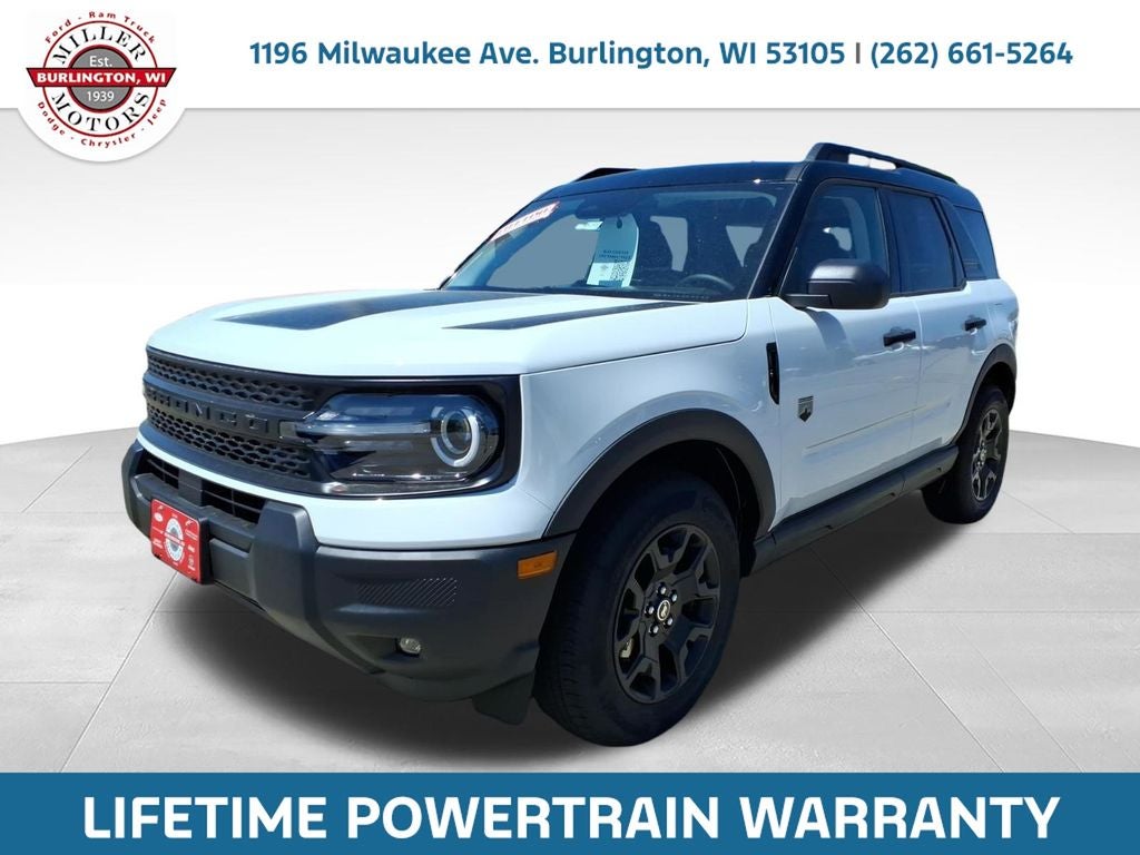2026 Ford Bronco Sport Big Bend in Oxford White — front three-quarter view
