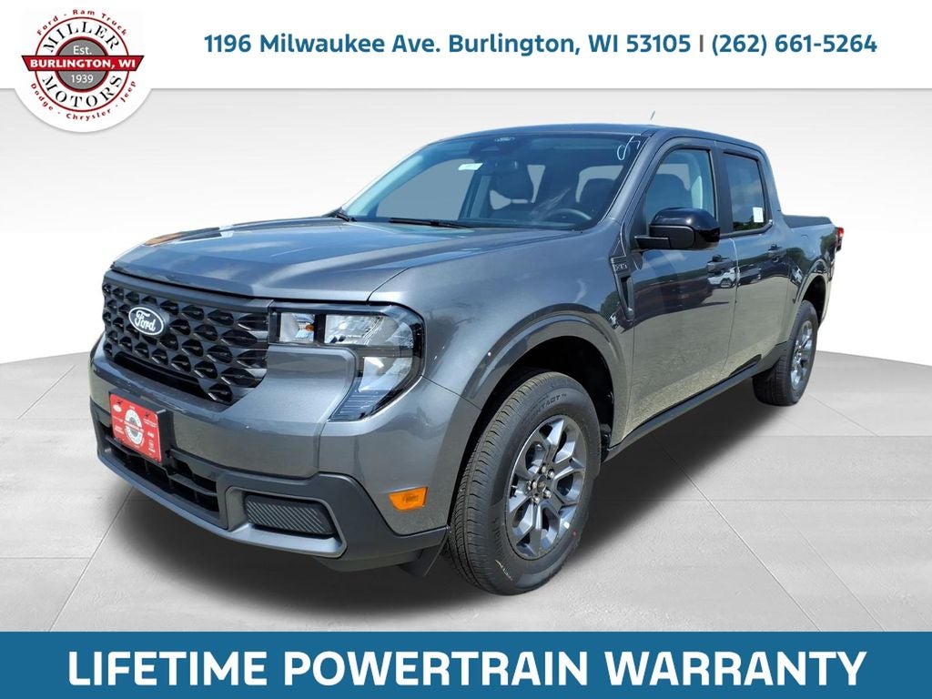 2026 Ford Maverick XLT in Gray — front three-quarter view