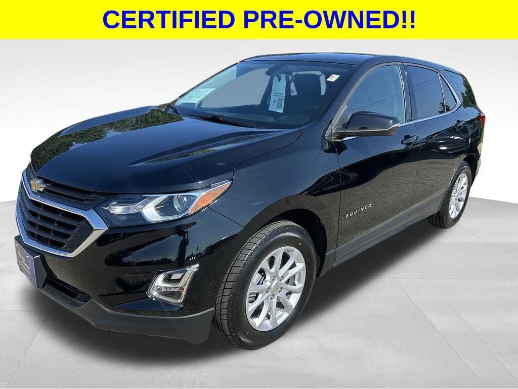 2019 Chevrolet Equinox LT in Mosaic Black Metallic — front three-quarter view